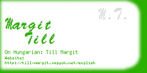 margit till business card